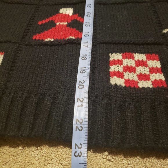 Currants Sweater Vest Vintage 90s Cottagecore Black | Women's Medium M Pre-owned - Picture 7 of 8